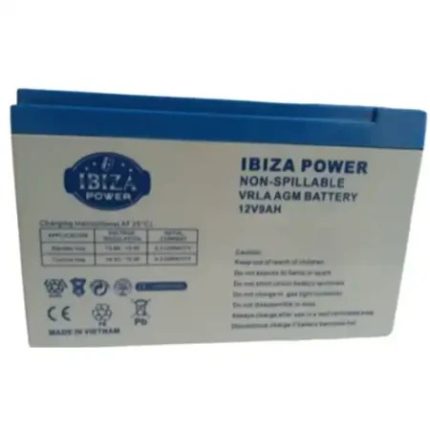 باطری ماشین شارژی 12 ولت 9 آمپر IBIZA POWER